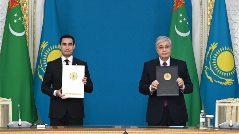 Kazakistan ile Türkmenistan ortasında 14 mutabakat: ‘Ortak Türk kökenleri bizim esaszenginliğimiz’